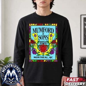 Mumford And Sons Prizefighter Tour Poster At Parc Jean Drapeau In Montreal Quebec Canada On August 16 2026 Longsleeve T-Shirt