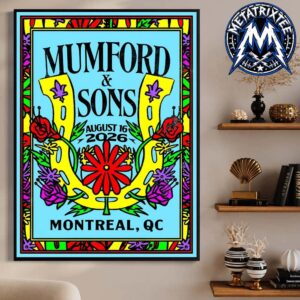 Mumford And Sons Prizefighter Tour Poster At Parc Jean Drapeau In Montreal Quebec Canada On August 16 2026 Professional Poster Canvas
