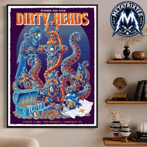 Nashville August 1 2026 Dirty Heads Poster Show For Summer 2026 Tour At The Pinnacle In Tennessee High-Quality Poster Canvas