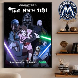 New Poster For Film Star Wars Visions Presents The Ninth Jedi Streaming On DisneyPlus And Hulu Professional Poster Canvas