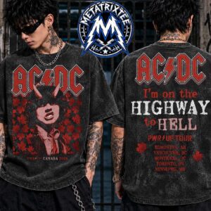 North America PWR UP Tour 2026 Angus H2H Canada Latest Noise Merch Tee Washed T-Shirt