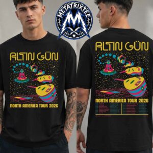 North America Tour 2026 Altin Gun Live Tour Schedule From Sep 06 In Vancouver To Sep 26 In Pittsburgh Two Sided Print T-Shirt