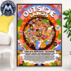 Official Poster For The Outside Lands 2026 Music And Arts Festival At Golden Gate Park In San Francisco California From August 7–9 Durable Poster Canvas