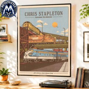 Official Tour Poster Chris Stapleton At All American Road Show At Allianz Amphitheater In Richmond Virginia On August 19 2026 Premium Poster Canvas