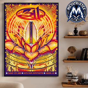 Official Tour Poster For 311 Band So Glad You Made It Tour On August 13 2026 At White River Amphitheatre In Auburn WA Poster Canvas