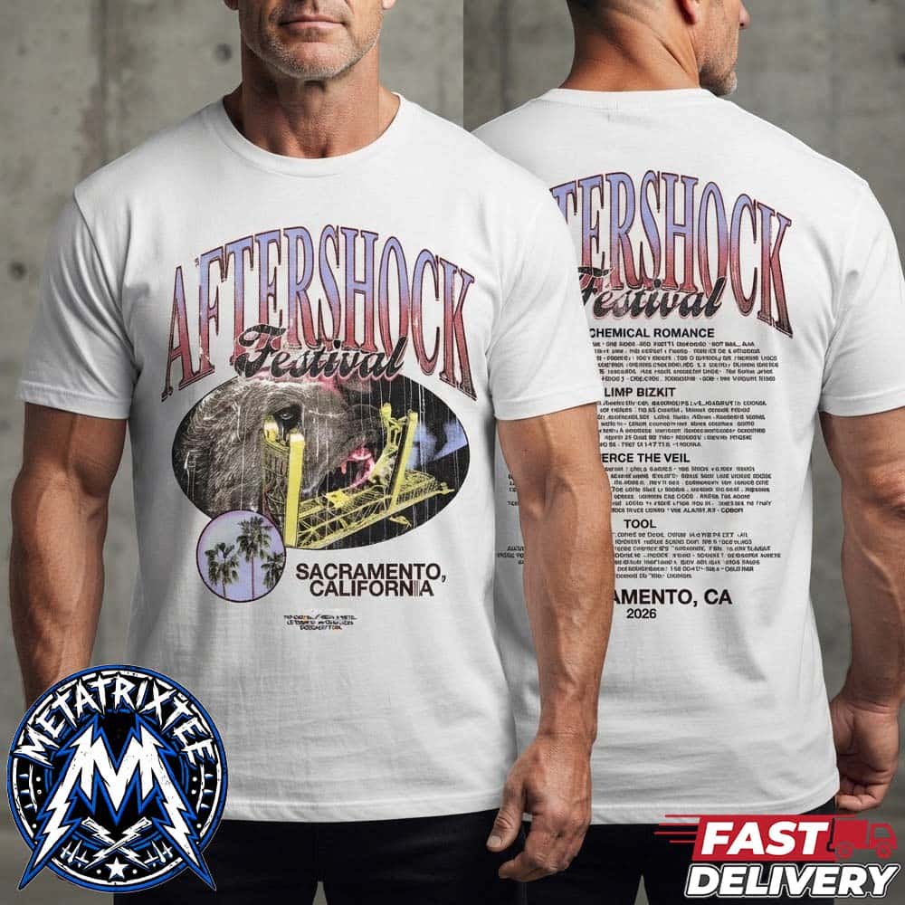Overbite Merch Tee For Aftershock Festival At Discovery Park In Sacramento California From October 1–4 2026 Unisex T-Shirt Overbite Merch Tee For Aftershock Festival At Discovery Park In Sacramento California From October 1–4 2026 Unisex T-Shirt