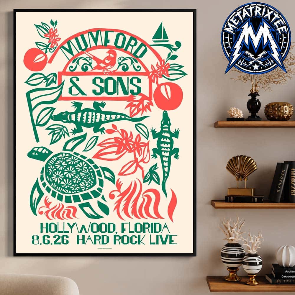 Prizefighter Tour Mumford And Sons Poster Show On August 6 2026 At Hard Rock Live In Hollywood Florida Poster Canvas Prizefighter Tour Mumford And Sons Poster Show On August 6 2026 At Hard Rock Live In Hollywood Florida Poster Canvas