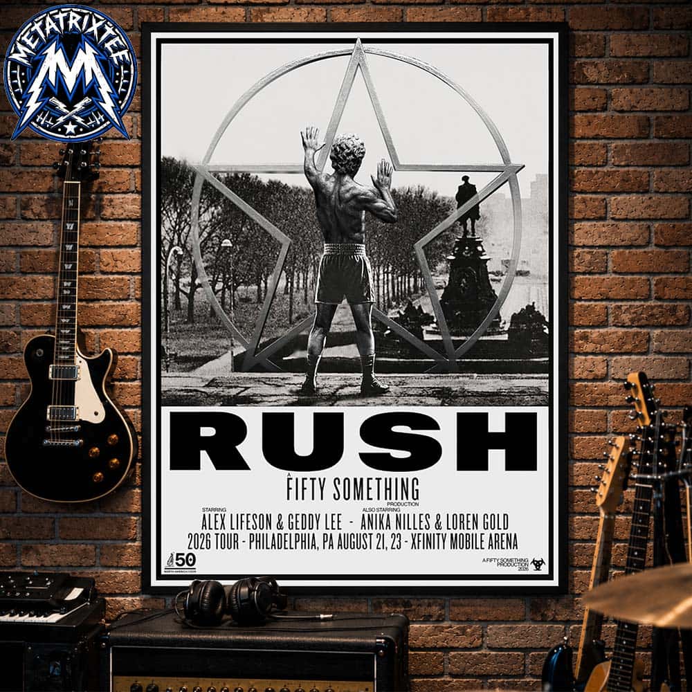 Rush Fifty Something Tour Concert Poster For Xfinity Mobile Arena In Philadelphia PA On August 21 23 2026 Poster Canvas Rush Fifty Something Tour Concert Poster For Xfinity Mobile Arena In Philadelphia PA On August 21 23 2026 Poster Canvas
