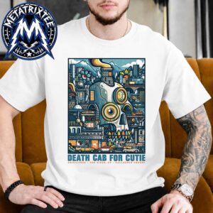 San Diego August 4 2026 Live Show Concert Poster Of Death Cab For Cutie At Gallagher Square At Petco Park In California White Short T-Shirt