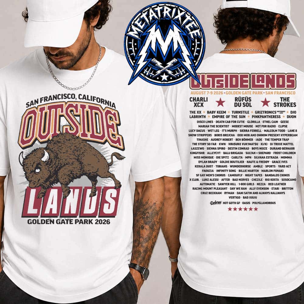 San Francisco Mascot Merch Tee For The Outside Lands Music And Arts Festival From August 7–9 2026 At Golden Gate Park In California Unisex T-Shirt San Francisco Mascot Merch Tee For The Outside Lands Music And Arts Festival From August 7–9 2026 At Golden Gate Park In California Unisex T-Shirt