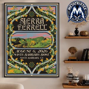 Sierra Ferrell Poster For Heavy Petal Tour At The Santa Barbara Bowl In Santa Barbara California On August 6 2026 High-Quality Poster Canvas