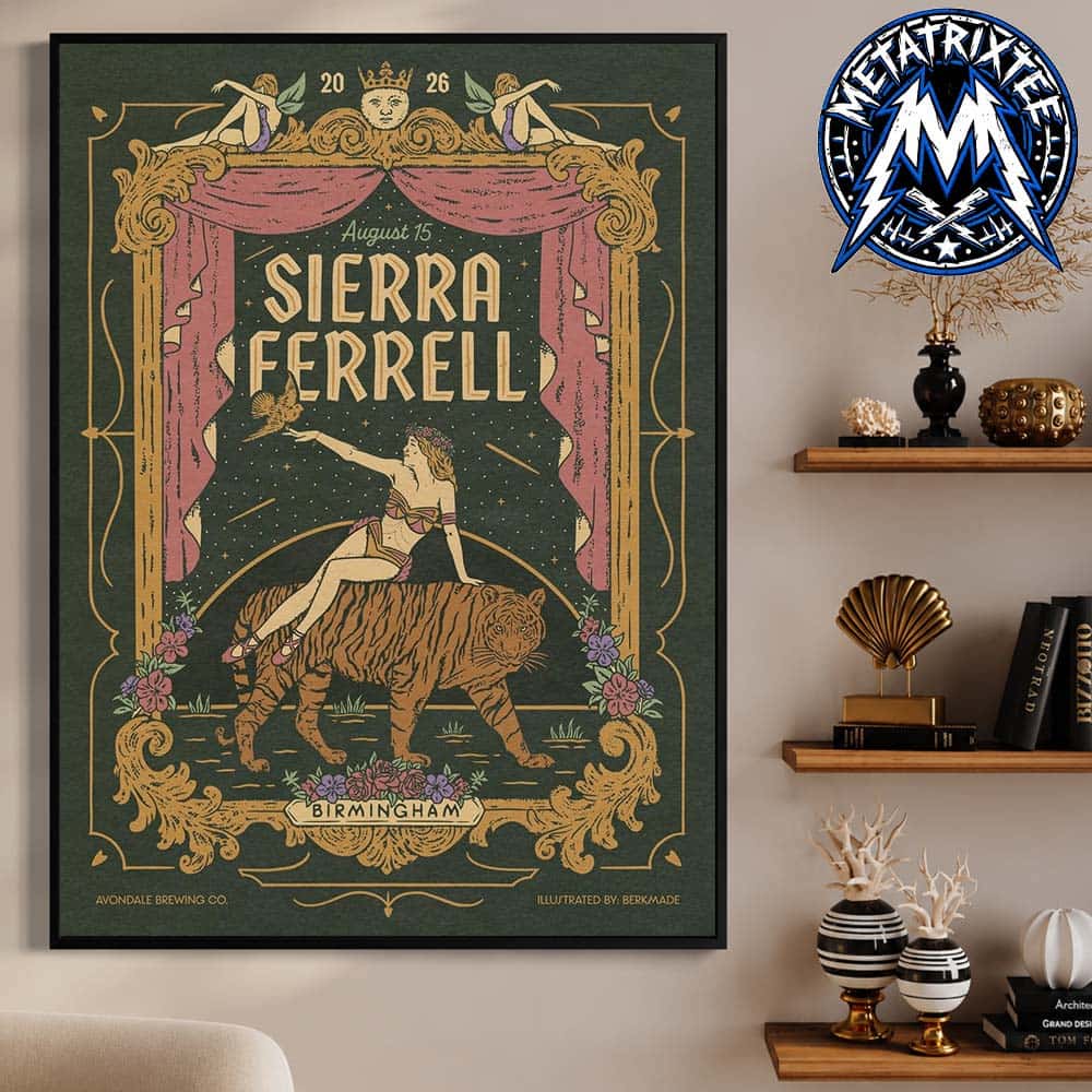 Sierra Ferrell Shoot For The Moon Tour Concert Poster At Avondale Brewing Co In Birmingham AL On August 15 2026 Premium Poster Canvas Sierra Ferrell Shoot For The Moon Tour Concert Poster At Avondale Brewing Co In Birmingham AL On August 15 2026 Premium Poster Canvas