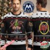 Slayer Band Iconic Logo And Demon Figure Festive Black Knit Sweater With Zigzag Border Ugly Christmas Sweater Gift For Holiday 2026 Slayer Band Iconic Logo And Demon Figure Festive Black Knit Sweater With Zigzag Border Ugly Christmas Sweater Gift For Holiday 2026