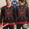 Slayer Band Skull Logo And Jesus Saves Graphic Red Knitted Sweater With Flame And Cross Patterns 2026 Knitted Ugly Christmas Sweater Slayer Band Skull Logo And Jesus Saves Graphic Red Knitted Sweater With Flame And Cross Patterns 2026 Knitted Ugly Christmas Sweater