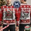 Slayer Eagle Crest Band Logo Festive Black Red Sweater With Snowflakes And Diamond Patterns 2026 Knitted Ugly Christmas Sweater