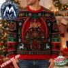 Slayer Graphic Sweater Black Red Knit With Skeleton Figures And Snowflakes 2026 Personalized Christmas Ugly Christmas Sweater Slayer Graphic Sweater Black Red Knit With Skeleton Figures And Snowflakes 2026 Personalized Christmas Ugly Christmas Sweater