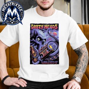So Glad You Made It Tour Indianapolis 2026 Dirty Heads Poster At The Everwise Amphitheater At White River State Park In Indiana On August 2 Short White T-Shirt