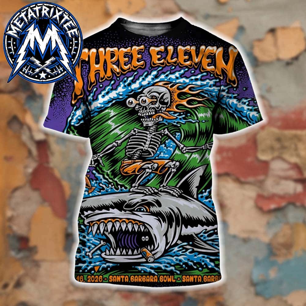 So Glad You Made It Tour Poster For 311 Band At Santa Barbara Bowl In Santa Barbara CA On August 16 2026 All Over Print Shirt So Glad You Made It Tour Poster For 311 Band At Santa Barbara Bowl In Santa Barbara CA On August 16 2026 All Over Print Shirt