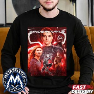 Spider Man 3 Tobey Maguire Sony Official Redesign Poster Print premium Longsleeve T-Shirt