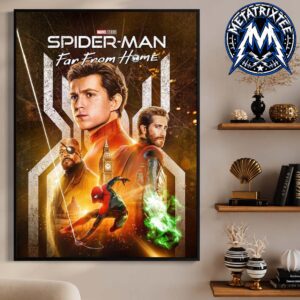 Spider Man Far From Home Tom Holland Sony Official Movie Poster Design High-Quality Poster Canvas