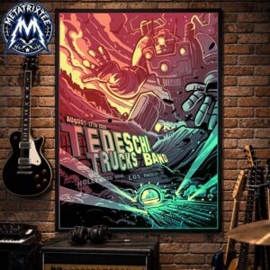 Tedeschi Trucks Band Live Concert Poster At Hollywood Bowl In Los Angeles CA On August 17th 2026 Professional Poster Canvas