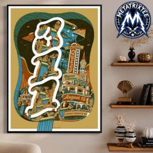 The 311 Band Show Poster At BECU Live Outdoor Concert Venue In Airway Heights WA August 12 2026 Gallery-Style Poster Canvas