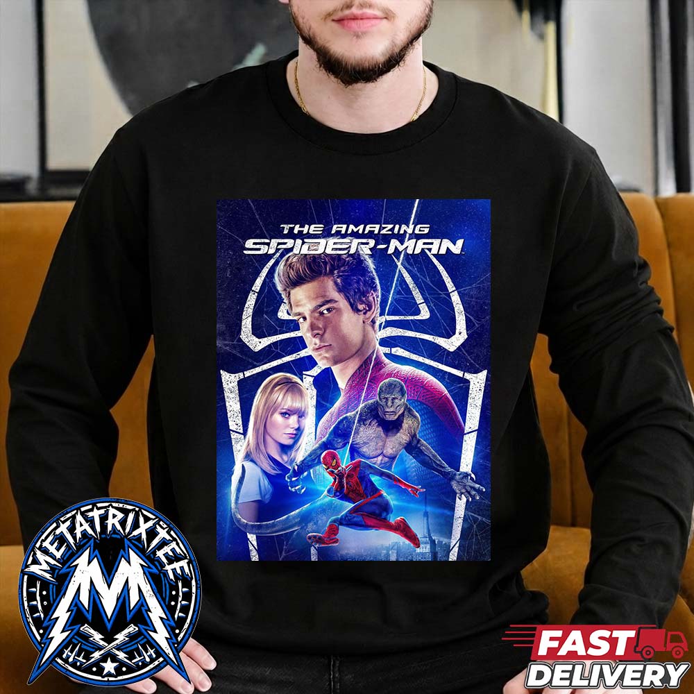 The Amazing Spider Man Andrew Garfield Sony Exclusive Movie Poster Art Longsleeve T-Shirt The Amazing Spider Man Andrew Garfield Sony Exclusive Movie Poster Art Longsleeve T-Shirt