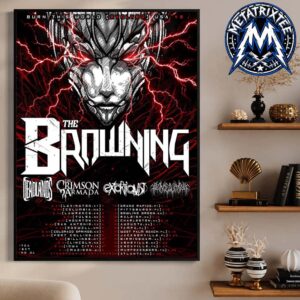 The Browning Burn This World EVOLVED USA V2 Tour Dates List Running From August 27 In Lexington Through September 26 In Atlanta 2026 Premium Poster Canvas