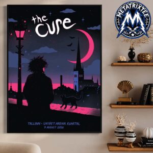 The Cure Concert Poster At Unibet Arena In Kvartal Tallinn On  August 9 2026 Premium Poster Canvas