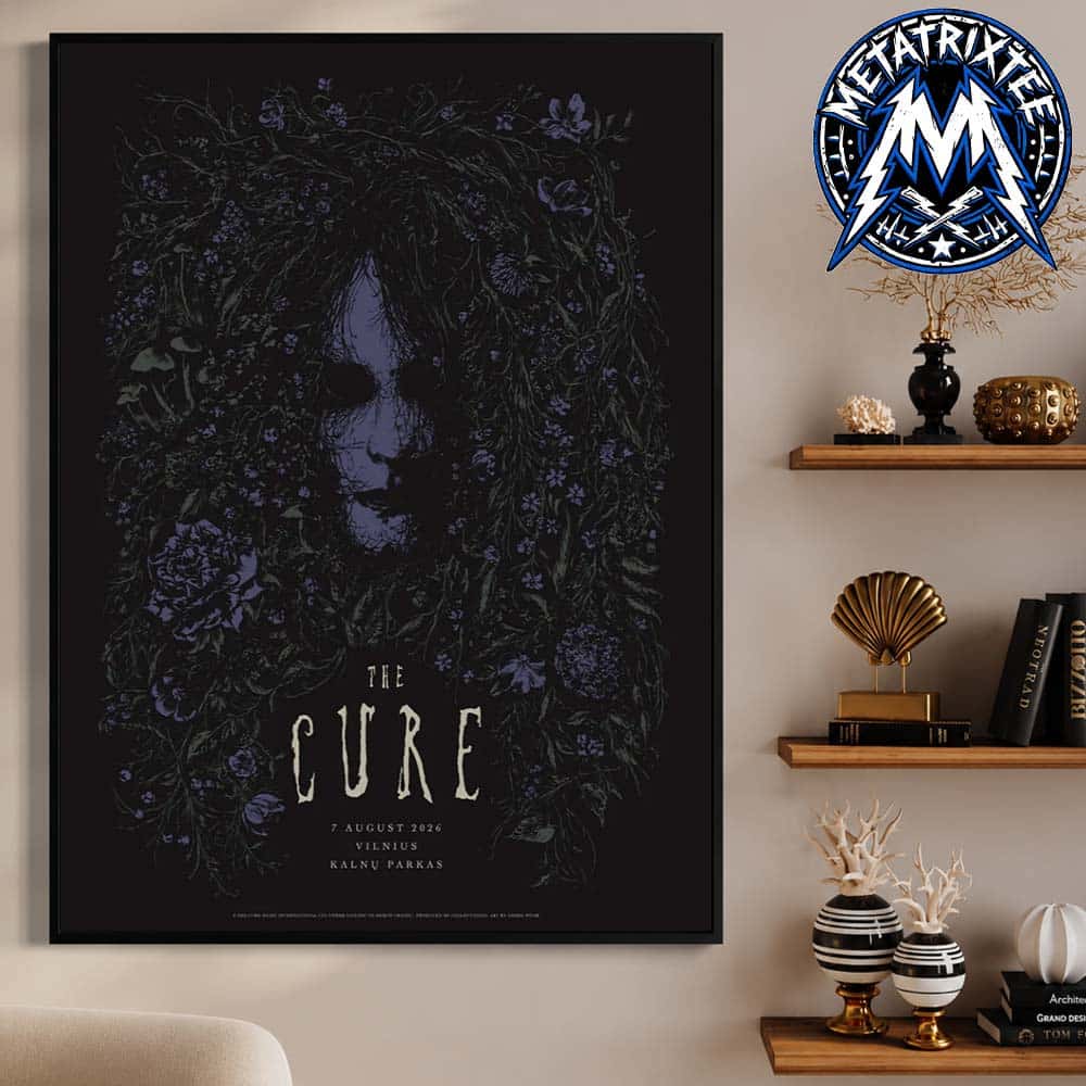 The Cure Official Poster At Kalnu Parkas In Vilnius On 7 August 2026 High-Quality Poster Canvas The Cure Official Poster At Kalnu Parkas In Vilnius On 7 August 2026 High-Quality Poster Canvas