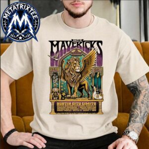 The Mavericks And Friends Poster For Live Show On August 7 2026 At ACL Live At The Moody Theater In Austin Texas Vintage T-Shirt