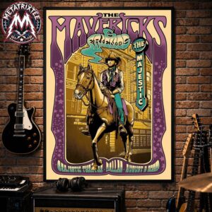 The Mavericks And Friends The Majestic Theatre Show Music Poster For Dallas Texas Tonight August 8 2026 High-Quality Poster Canvas