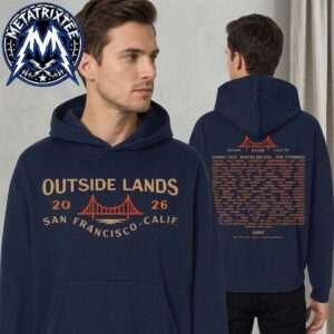 The Outside Lands 2026 Music And Arts Festival Bridge Event Hoodie At Golden Gate Park In San Francisco California From August 7–9 Hoodie T-Shirt