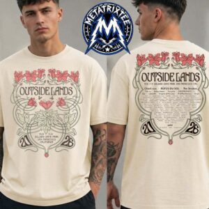 The Outside Lands Music And Arts Festival Floral Event Tee At Golden Gate Park In San Francisco California From August 7–9 2026 Unisex T-Shirt
