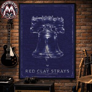 The Red Clay Strays Pennsylvania Showw Concert Poster For August 7 2026 At The TD Pavilion At Highmark Mann In Philadelphia Poster Canvas