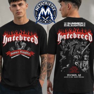 The Summer Slaughter Tour 2026 Part 2 Event Tee For Hatebreed On August 21 At Rialto Theatre In Tucson Arizona Vintage T-Shirt