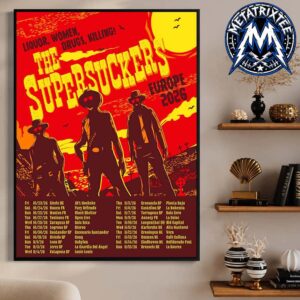 The Supersuckers Europe 2026 Tour Schedule From October 23 In Gierle To November 15 In Brussels Professional Poster Canvas