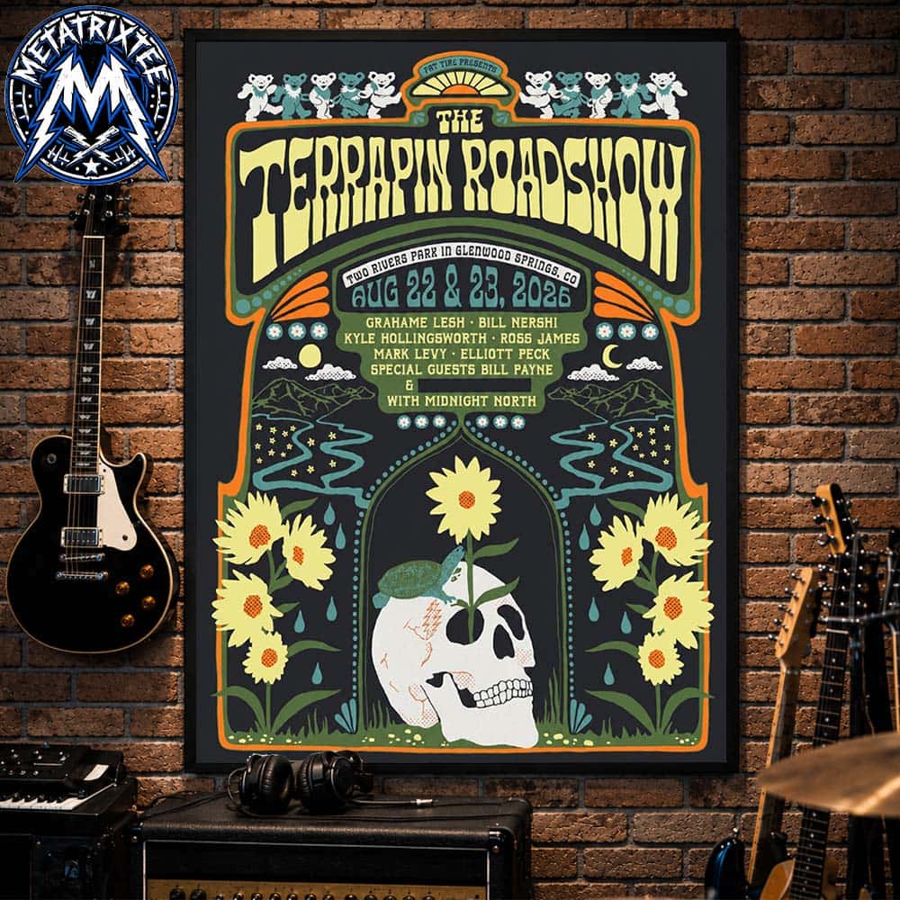 The Terrapin Roadshow Concert Poster At Two Rivers Park In Glenwood Springs Colorado On August 22 And 23 2026 Poster Canvas The Terrapin Roadshow Concert Poster At Two Rivers Park In Glenwood Springs Colorado On August 22 And 23 2026 Poster Canvas