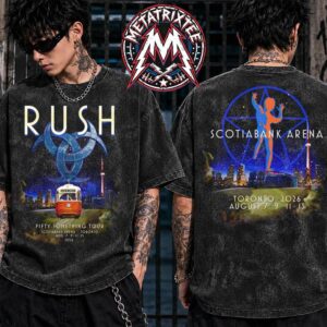 Toronto RUSH Band 2026 Show Night Tee For Fifty Something Tour On August 7th 9th 11th And 13th At Scotiabank Arena Two Sided Washed T-Shirt