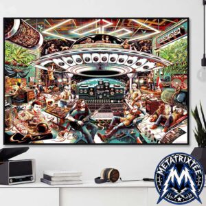 Toronto Take Cover Tour 2026 Poster Live Show For Foo Fighters At Rogers Stadium In Ontario Canada On August 4 Poster Canvas