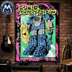 Tour Poster For King Gizzard And The Lizard Wizard At Forest Hills Stadium In Queens New York On August 22 2026 Gallery-Style Poster Canvas