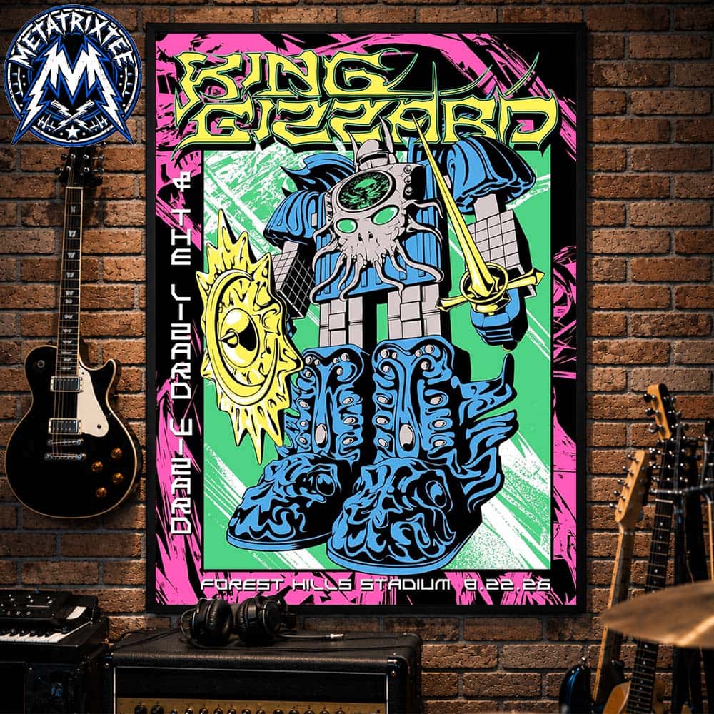 Tour Poster For King Gizzard And The Lizard Wizard At Forest Hills Stadium In Queens New York On August 22 2026 Gallery-Style Poster Canvas Tour Poster For King Gizzard And The Lizard Wizard At Forest Hills Stadium In Queens New York On August 22 2026 Gallery-Style Poster Canvas