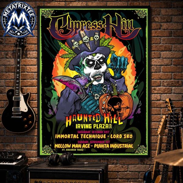 Two-Night Concert Poster For Haunted Hill At Irving Plaza NYC On
