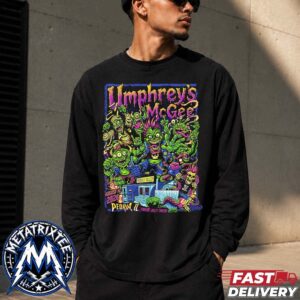 Umphreys McGee Live Concert Poster At Friendly Valley Tavern In Peoria Illinois On August 19 2026 Longsleeve T-Shirt
