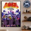 The Red Clay Strays Concert Poster At Madison Square Garden In New York City On August 9 2026 Gallery-Style Poster Canvas
