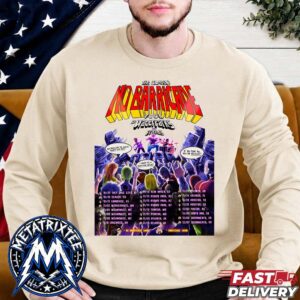 Waterparks Main Poster For The Almost No Barricade Tour Kick Off In Salt Lake City On October 27 To December In Sacramento 2026 Unisex Longsleeve T-Shirt