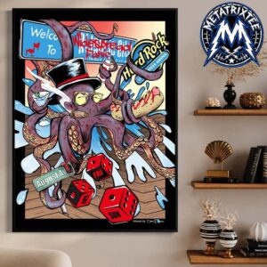 Widespread Panic  2026 Show Poster In Atlantic City New Jersey At Hard Rock Live At Etess Arena On August 14 To August 16 High-Quality Poster Canvas