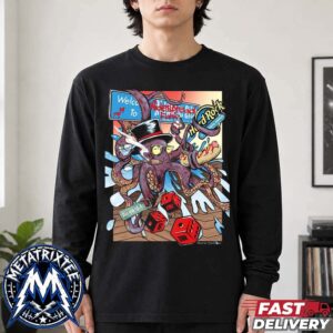 Widespread Panic 2026 Show Poster In Atlantic City New Jersey At Hard Rock Live At Etess Arena On August 14 To August 16 Longsleeve T-Shirt