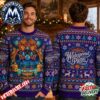 Widespread Panic Bull Head Graphic Red Maroon Base With Golden Snowflake Patterns Ugly Christmas Sweater 2026