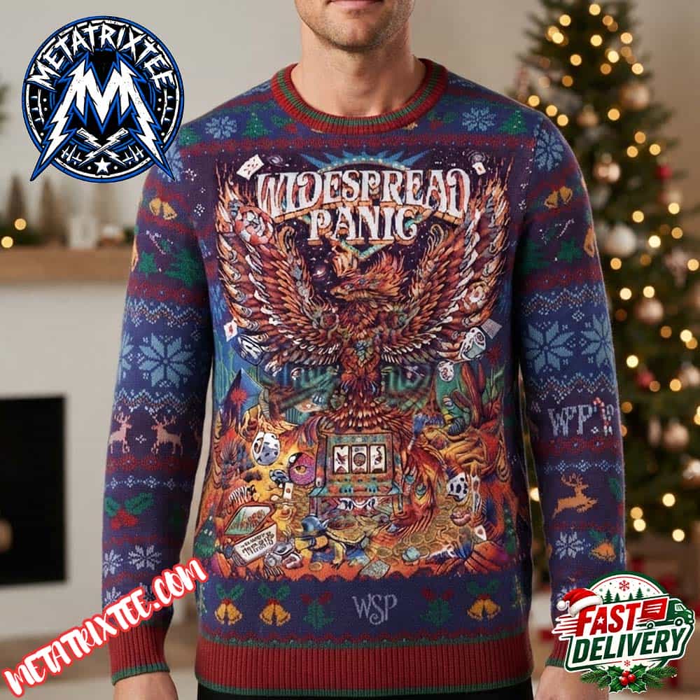 Widespread Panic Cosmic Phoenix And Slot Machine Graphic Purple Base Ugly Christmas Sweater Widespread Panic Cosmic Phoenix And Slot Machine Graphic Purple Base Ugly Christmas Sweater